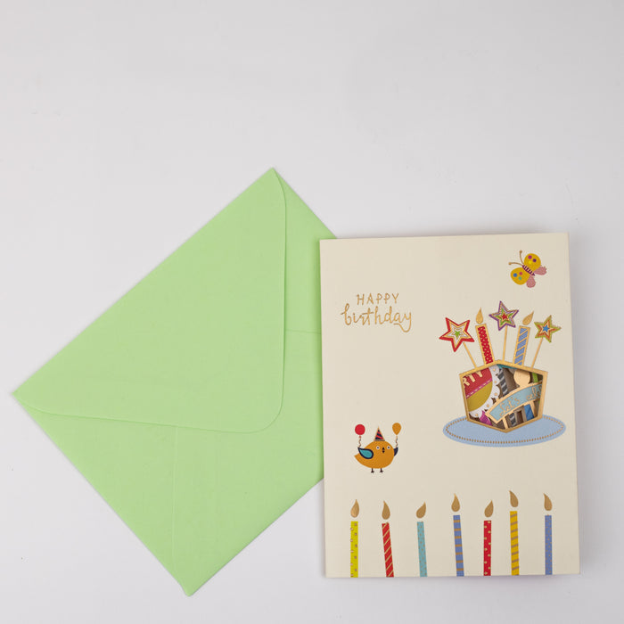 3D pop-up Greeting Card 10 (Happy Birthday)