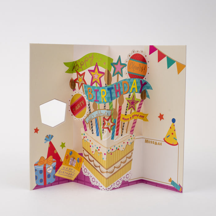 3D pop-up Greeting Card 10 (Happy Birthday)