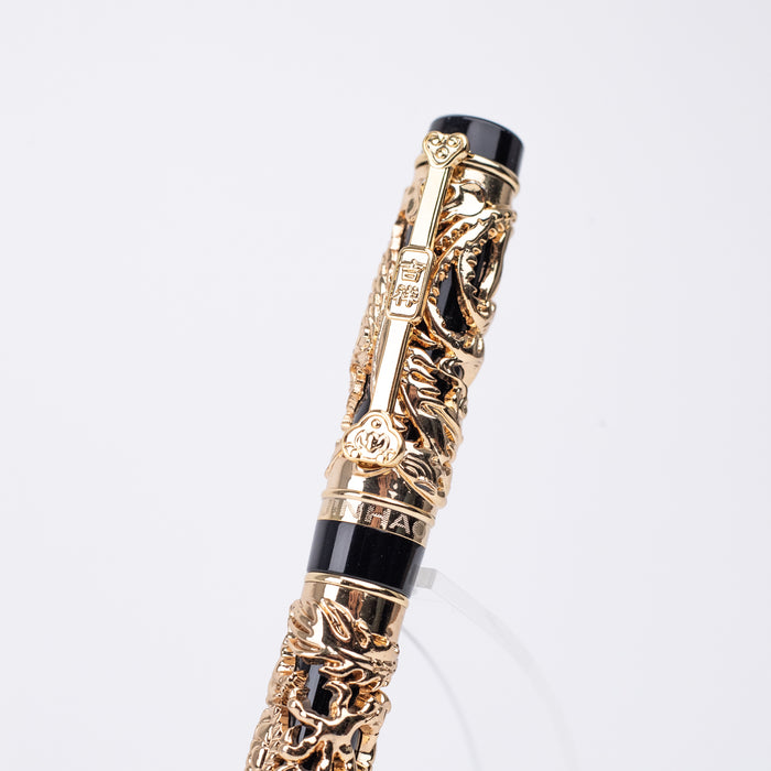 Jinhao Golden Dragon and Phoenix Carving Fountain Pen