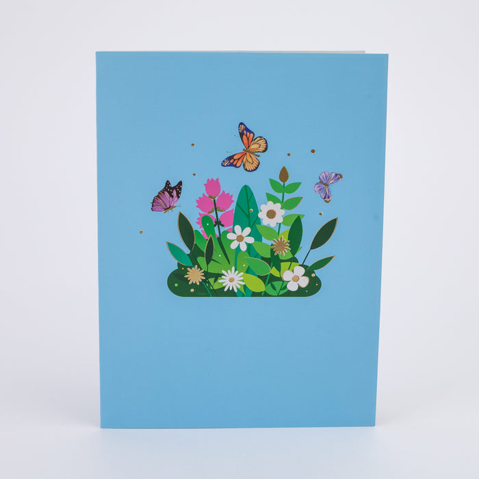 Beautiful 3D Popup Handcrafted Greeting Card - Flower Bloom