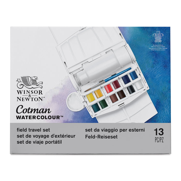 Winsor & Newton Cotman Watercolour Field Travel Set (13pc)