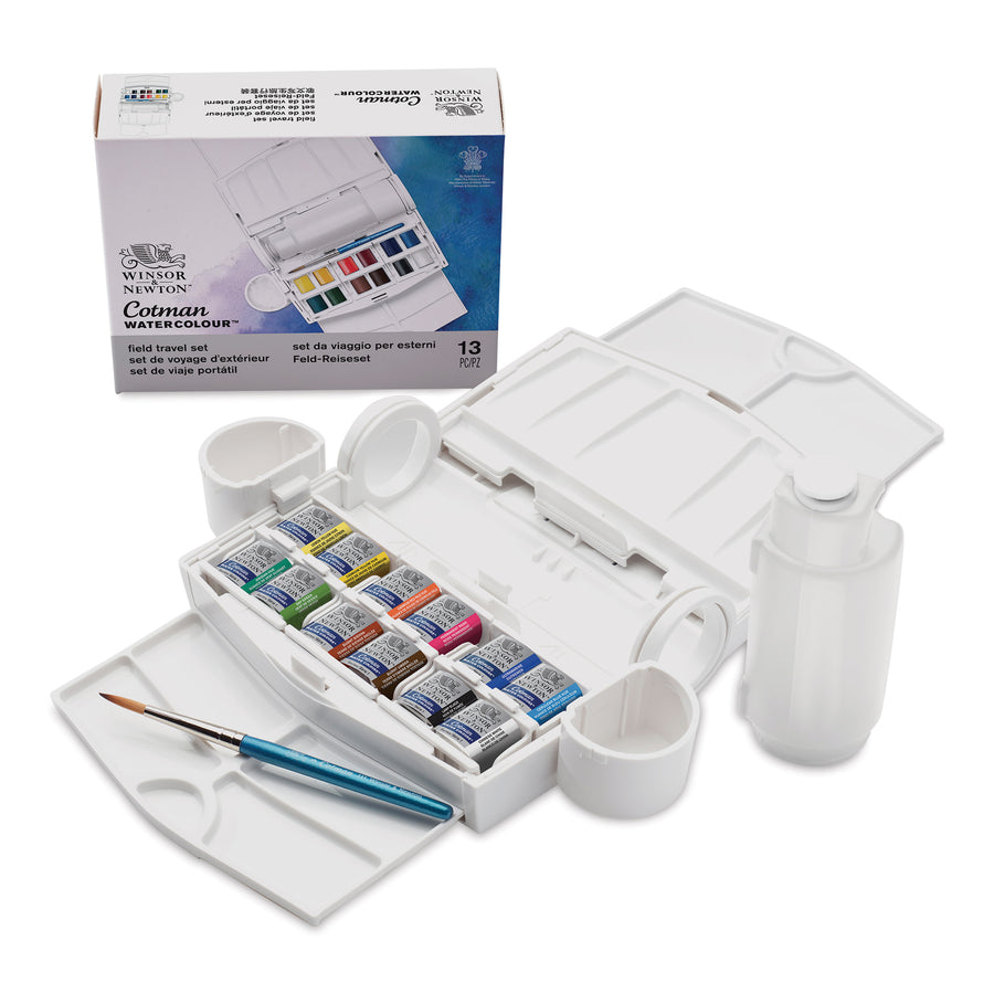 Winsor & Newton Cotman Watercolour Field Travel Set (13pc)