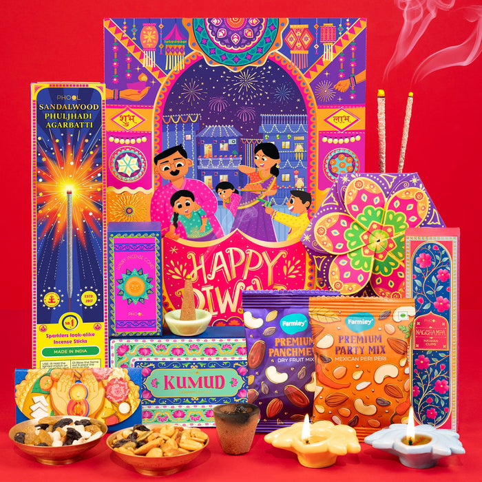 PHOOL Shubh Deepawali Gift Box – Festive Pop-Up Surprise of Light & Blessings