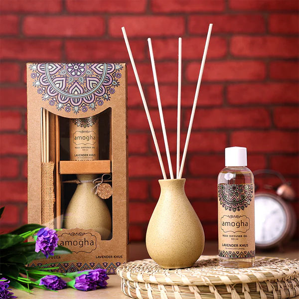 IRIS Amogha Lavender Khus Reed Diffuser – 100ml