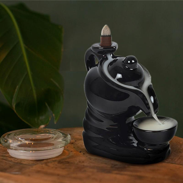 IRIS Amogha Backflow Incense Cone Holder – Tea Pot