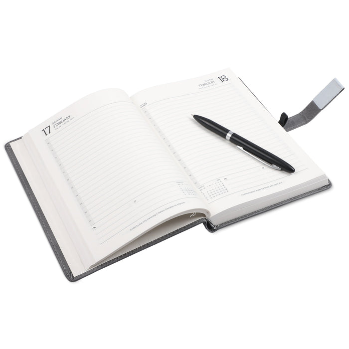 Anupam-Charm-Grey-Diary-Open-With-Pen