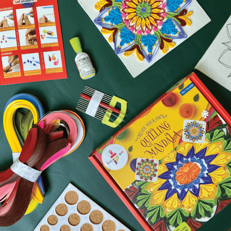 Kalakaram Create Your Own Quilling Mandala Kit