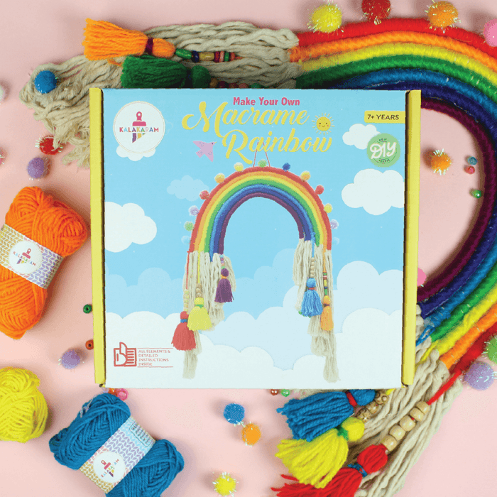 Kalakaram Macrame Rainbow Kit | DIY Craft Set