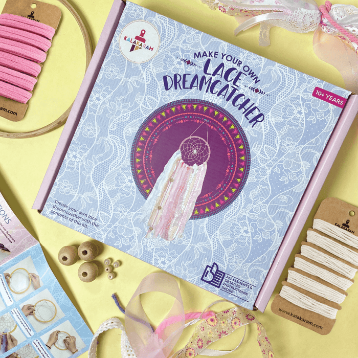 Kalakaram Lace Dreamcatcher Kit | DIY Craft Set