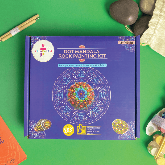 Kalakaram - Dot Mandala Rock Painting Kit