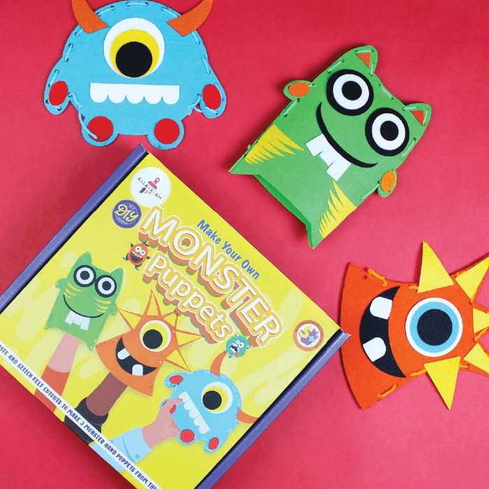 Kalakaram Monster Puppets Kit | DIY Felt Craft Set