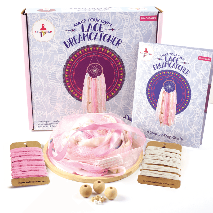 Kalakaram Lace Dreamcatcher Kit | DIY Craft Set