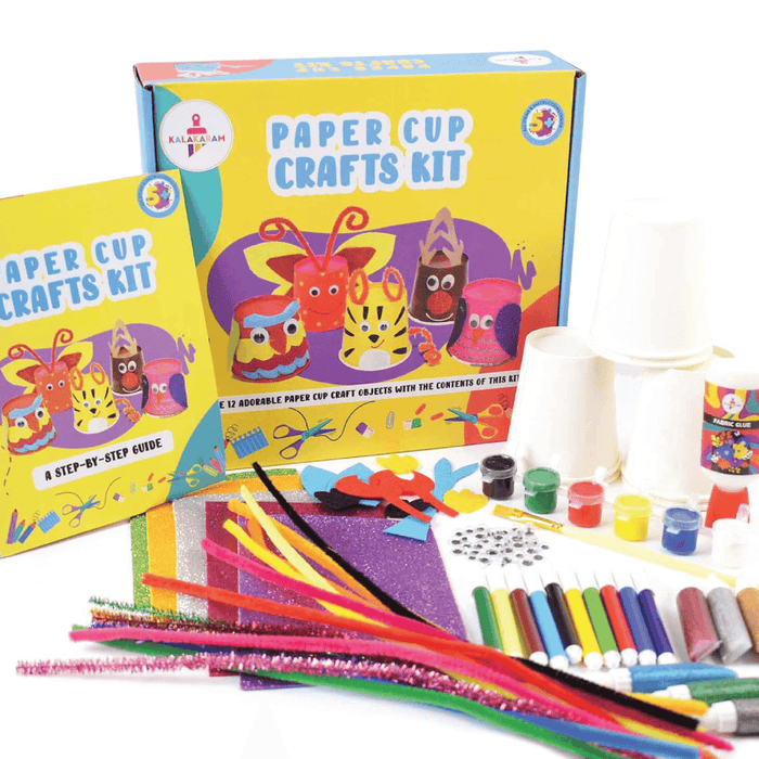 Kalakaram Paper Cup Crafts Kit | DIY Creative Art Set