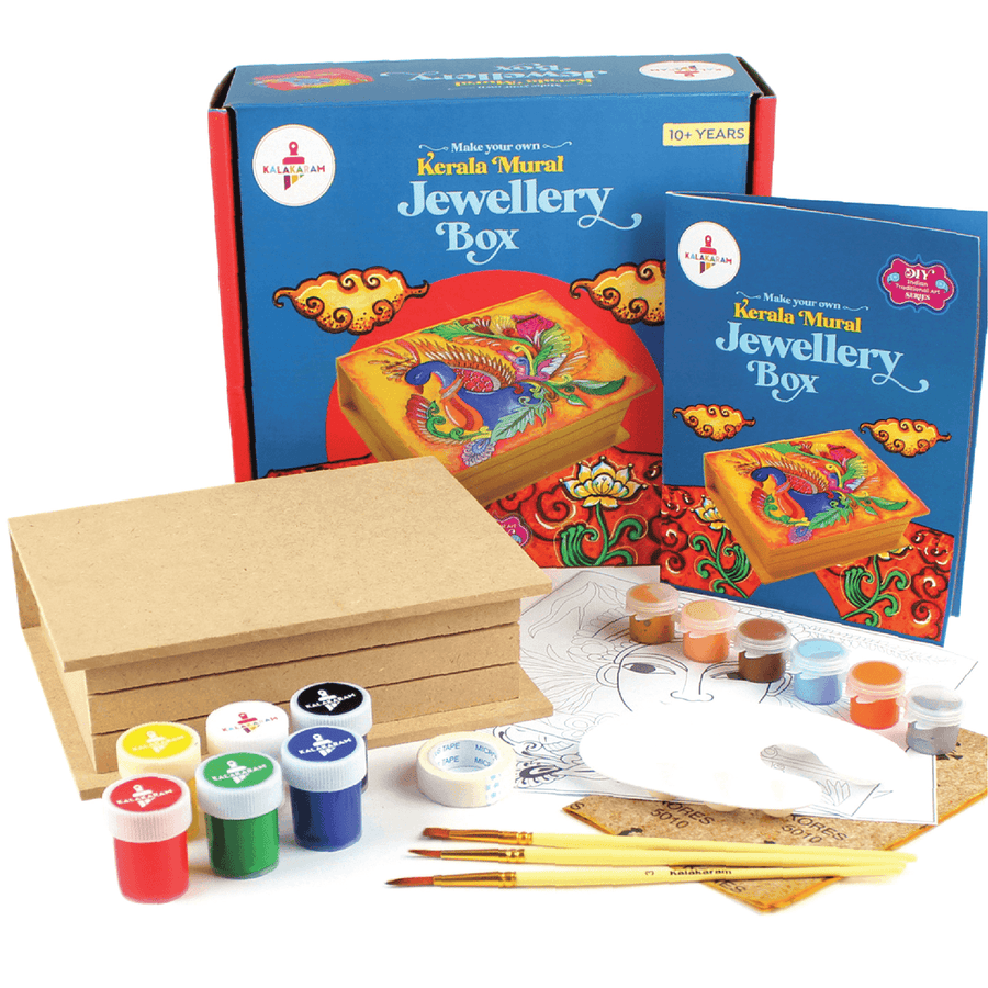 Kalakaram Paint Your Own Kerala Mural Jewellery Box