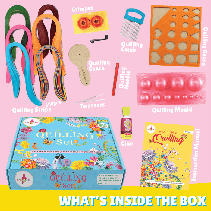 Kalakaram DIY Quilling Set | Complete Paper Art Craft Kit