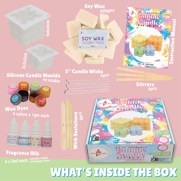 Kalakaram - Bubble Candle Making Kit