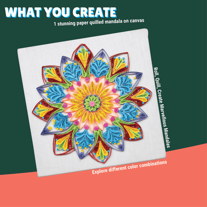 Kalakaram Create Your Own Quilling Mandala Kit