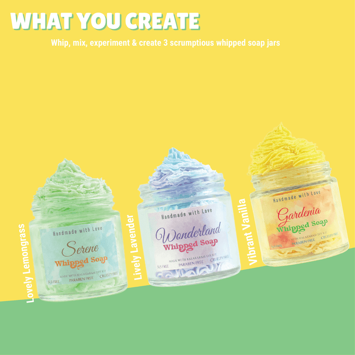 Kalakaram Whipped Soap Making Kit | DIY Creamy Soap Craft Set