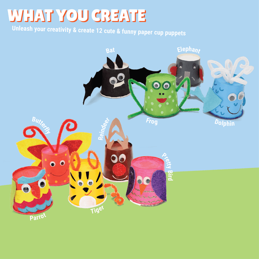 Kalakaram Paper Cup Crafts Kit | DIY Creative Art Set