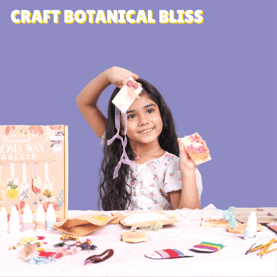Kalakaram Botanical Aroma Wax Tablet Kit | DIY Fragrant Décor Craft Set