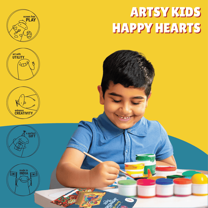 Kalakaram Paint Your Own Kerala Mural Jewellery Box