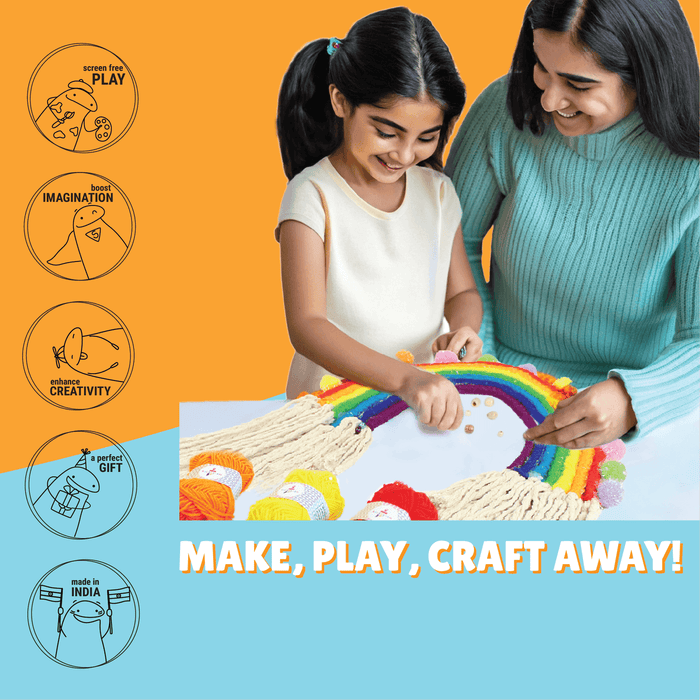 Kalakaram Macrame Rainbow Kit | DIY Craft Set