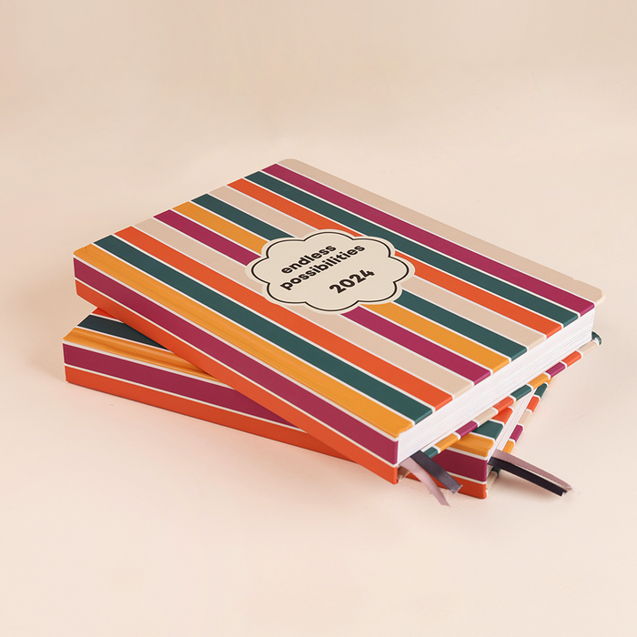 The Art Loom | HAPPY STRIPES | 2024 ANNUAL PLANNER