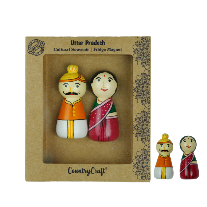 Country Craft – Uttar Pradesh Cultural Fridge Magnet