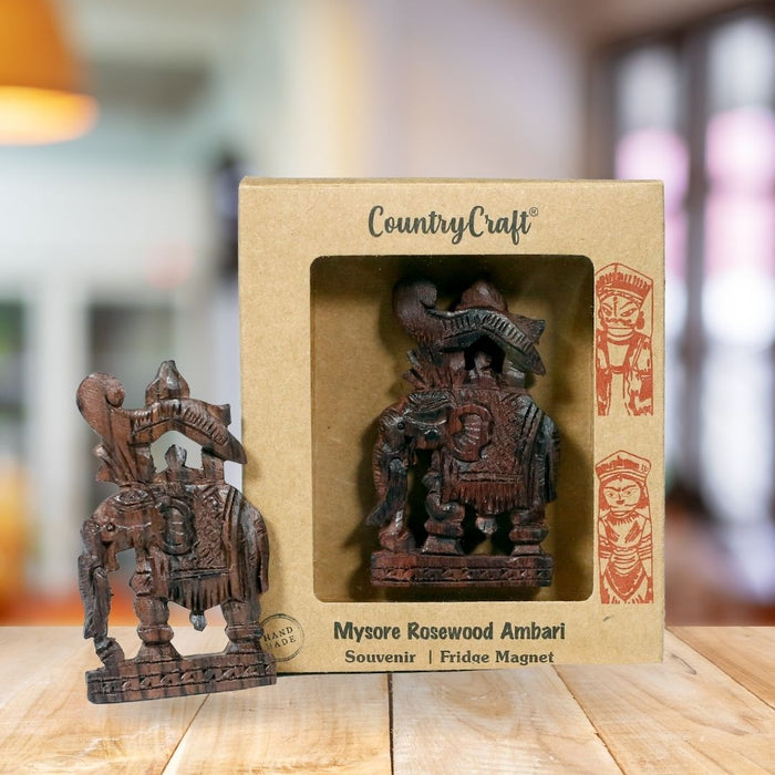 Country Craft - Mysore Rosewood Ambari Fridge Magnet