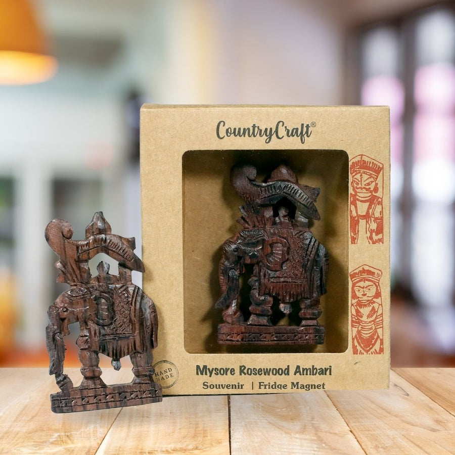 Country Craft - Mysore Rosewood Ambari Fridge Magnet