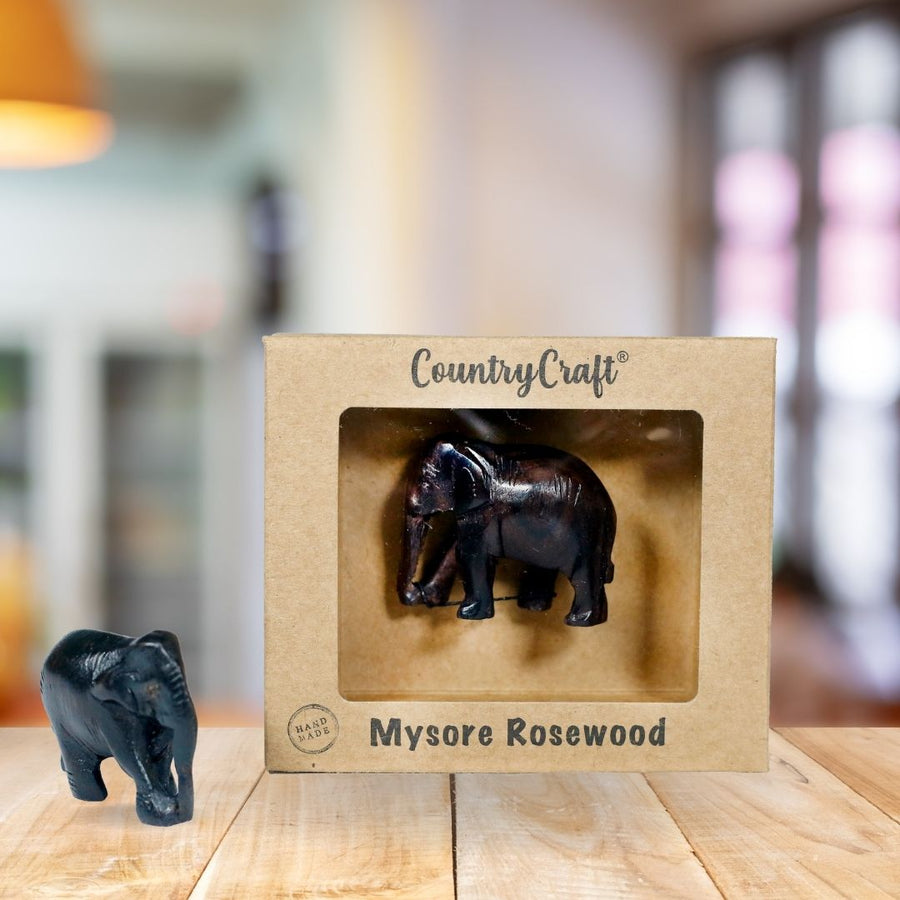 Country Craft - Mysore Rosewood Elephant Figurine