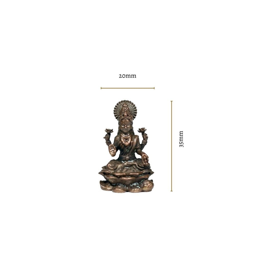 Country Craft - Copper Lakshmi Idol Miniature – Handcrafted Kumbakonam Art