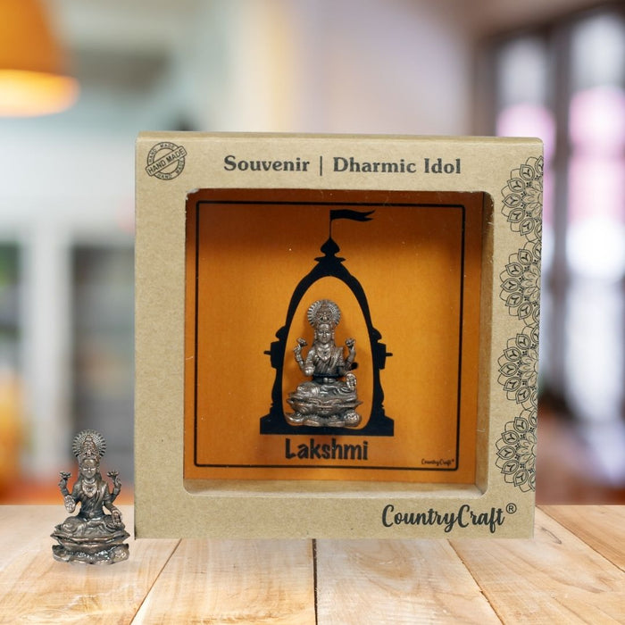 Country Craft - Copper Lakshmi Idol Miniature – Handcrafted Kumbakonam Art