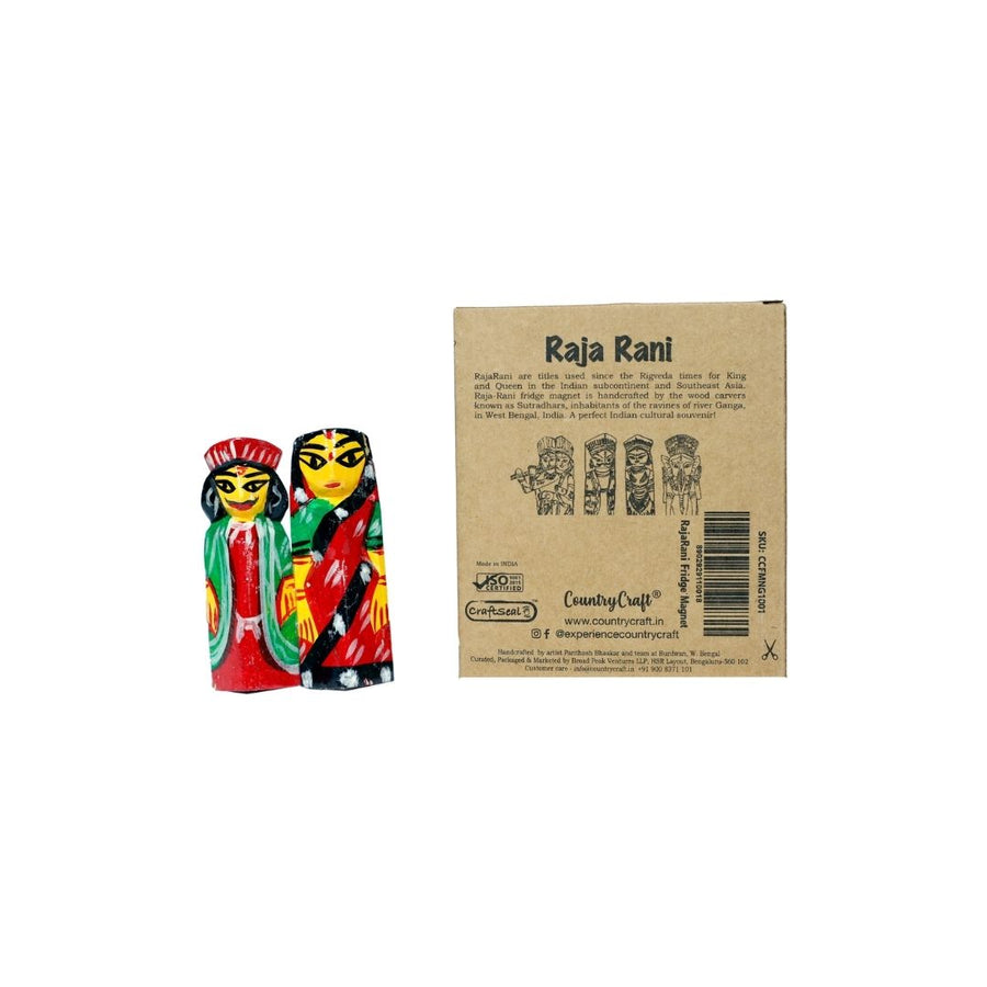 Country Craft - RajaRani Regular Fridge Magnet | Natungram Craft