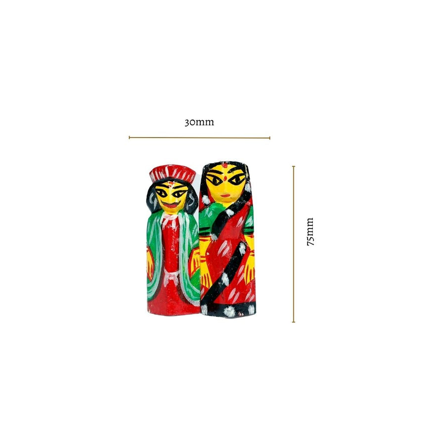 Country Craft - RajaRani Regular Fridge Magnet | Natungram Craft