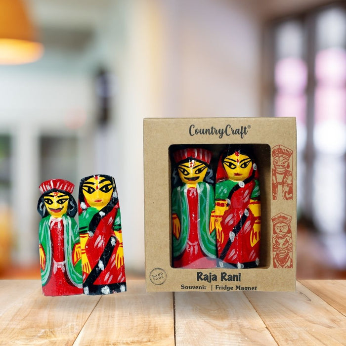 Country Craft - RajaRani Regular Fridge Magnet | Natungram Craft