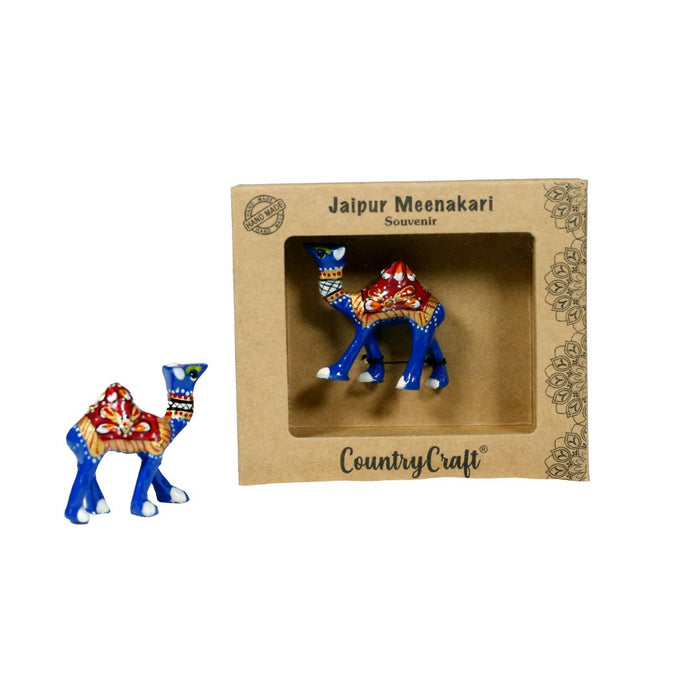 Country Craft - Jaipur Meenakari Camel | Handcrafted Enamel Figurine from Rajasthan