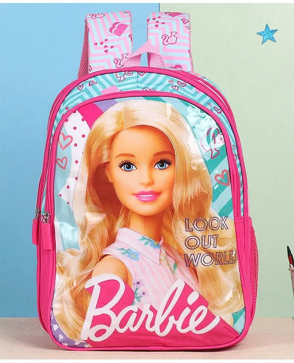 Striders Barbie Look Out World School Bag (ST-BBSB09) - 14 Inches