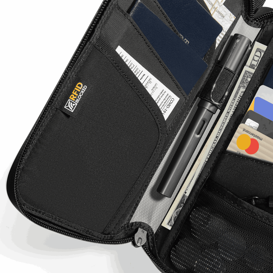 Tomtoc Navigator - T03 Passport Holder - Black