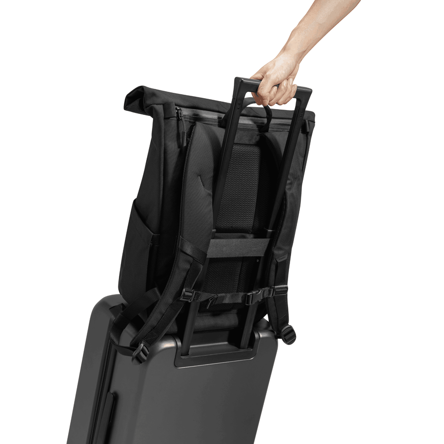 Tomtoc Navigator - T61 Rolltop Backpack 17.3inch/ 25L - 30L- Black
