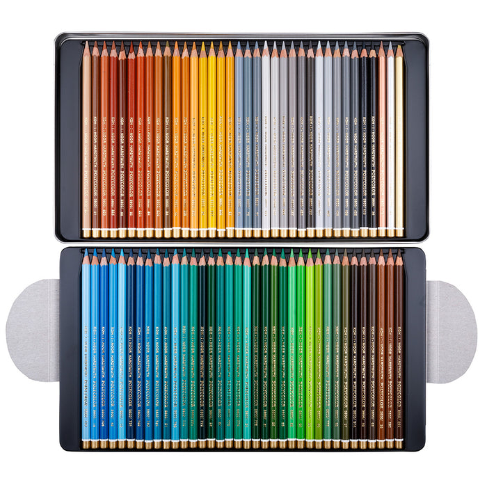 KOH-I-NOOR POLYCOLOR ARTIST'S COLOURED PENCILS - ASSORTED - SET OF 144 IN TIN BOX