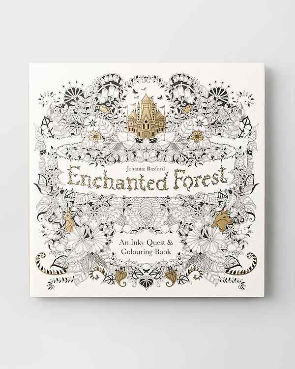 Enchanted Forest: An Inky Quest & Coloring Book