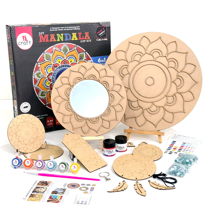 iCraft DIY 6-in-1 Mandala Art Kit