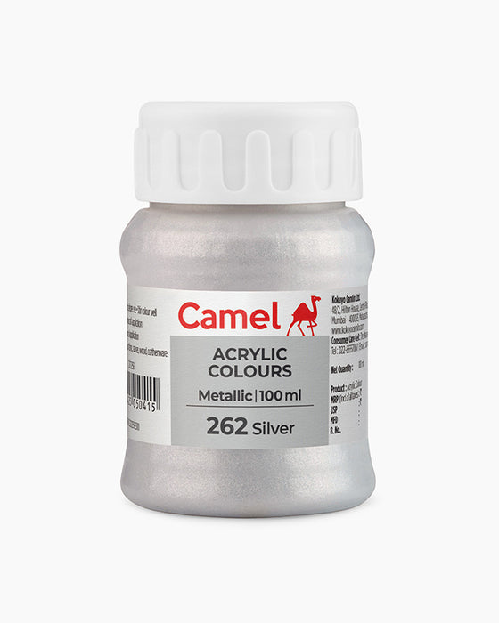 Camel Acrylic Metallic Colour Jar (100ml)