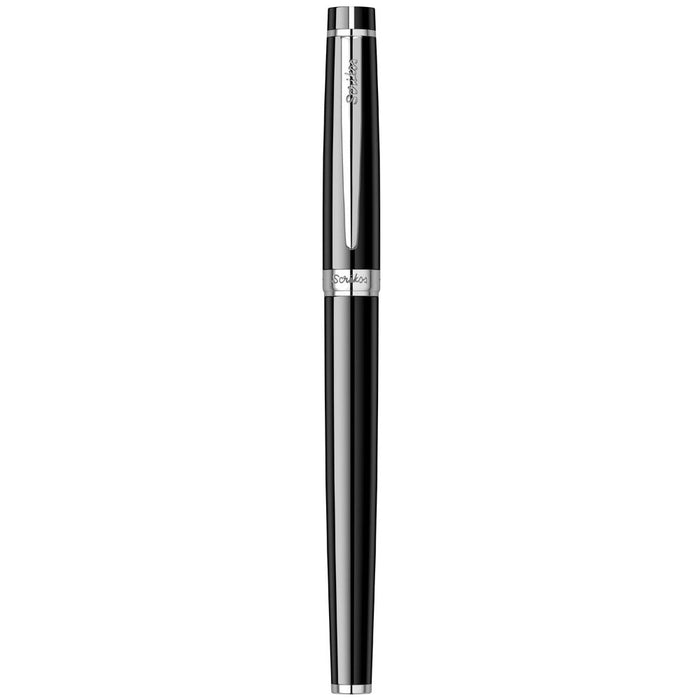 Scrikss Honor 38 Roller Pen – Black with Chrome Trim (CT)