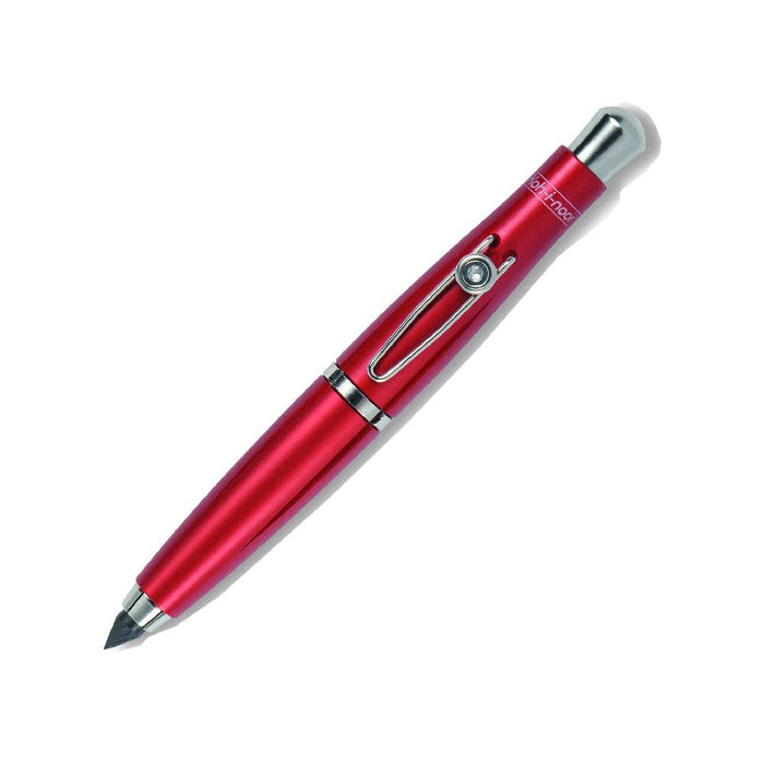 KOH-I-NOOR 5320 MECHANICAL CLUTCH PENCIL / LEADHOLDER - 5.6 MM - RED METAL BODY WITH SILVER CLIP