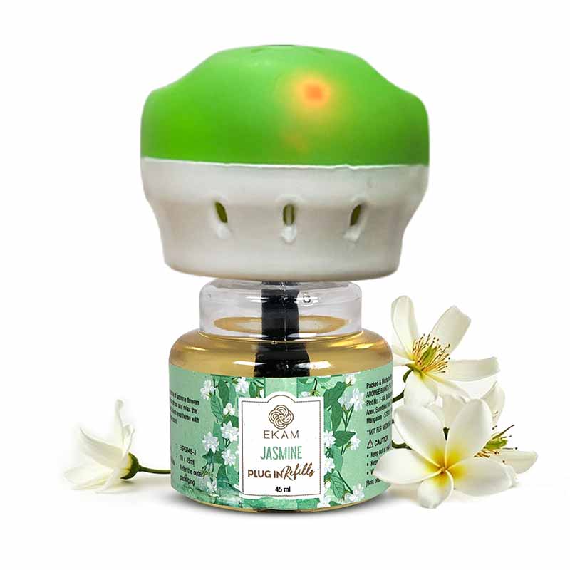 Ekam Jasmine Scented Plug-In Air Freshener Kit