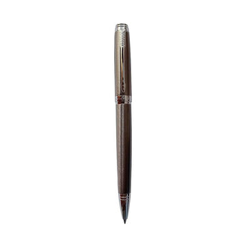 parker-ambient-gun-metal-chrome-trim-ballpoint-pen-front-view