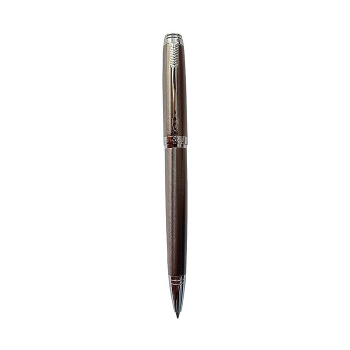 Parker Ambient Gun Metal Chrome Trim Ballpoint Pen `