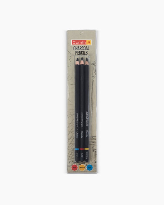 Camlin - Charcoal Pencils (Sets of 3)